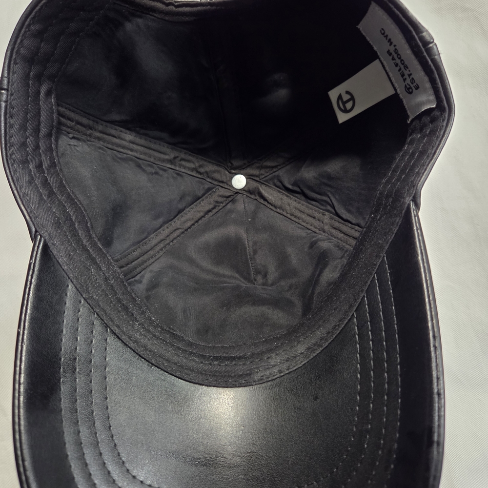 Telfar Black Leather Cap and Wallet Set - Picture 4 of 10